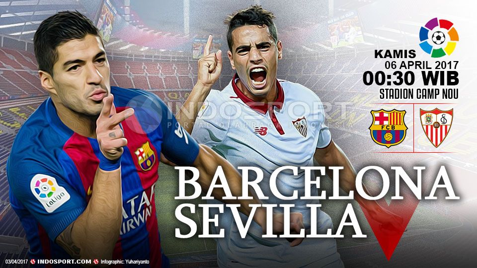 Prediksi Barcelona vs Sevilla. Copyright: © Indosport/Getty Images