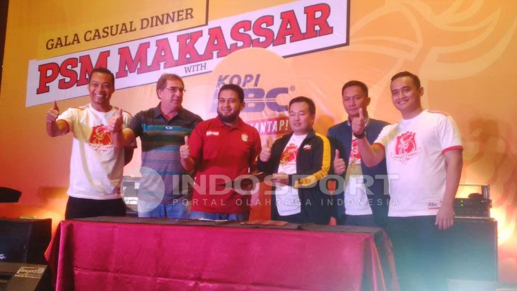 PSM Makassar melauncing secara resmi  salah satu produsen kopi nasional  sebagai sponsor baru di Hotel Novotel, Makassar. Copyright: &copy; Muhammad Nur basri/INDOSPORT
