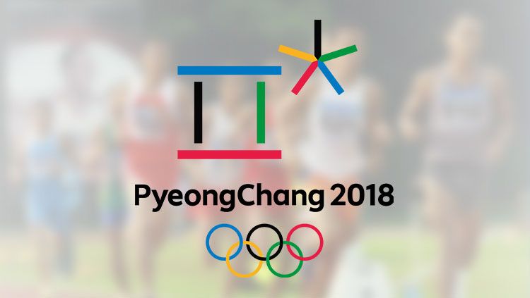 Logo Olimpiade Musim Dingin 2018 di  Pyeongchang, Korea Selatan. Copyright: © PyeongChang 2018