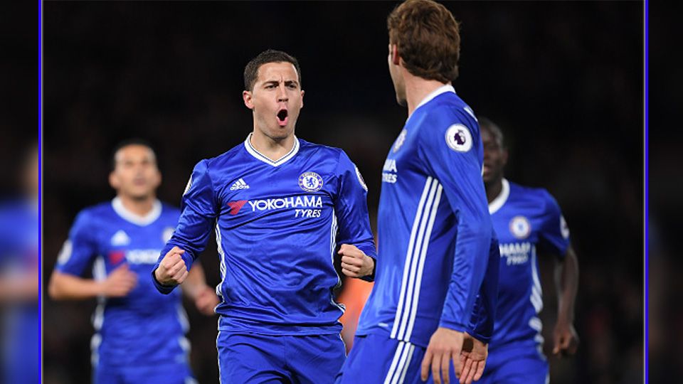 Pemain megabintang Chelsea, Eden Hazard. Copyright: © Darren Walsh/GettyImages