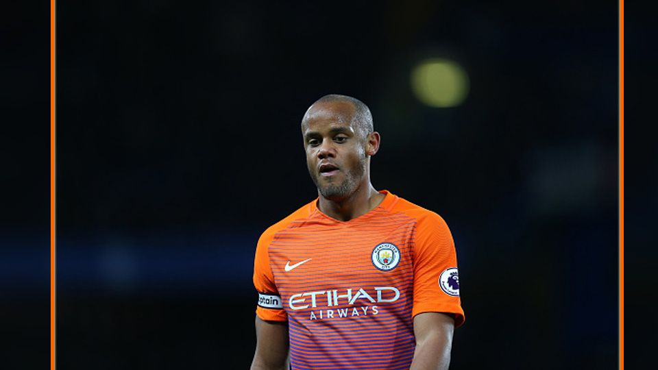 Vincent Kompany, bek tengah dan kapten Man City. Copyright: &copy; Catherine Ivill/GettyImages
