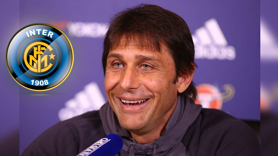 Pelatih Chelsea, Antonio Conte menanggapi isu tentang dirinya yang diminati Inter Milan. Copyright: © NurPhoto/GettyImages