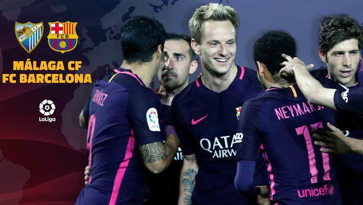 Malaga vs Barcelona akan berlangsung di Estadio La Rosaleda. Copyright: &copy; Twitter/@FCBarcelona