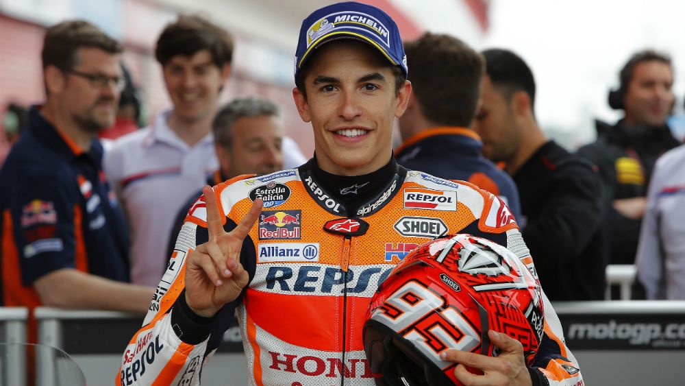 Marc Marquez saat babak kualifikasi di GP Argentina. Copyright: © Repsol Media