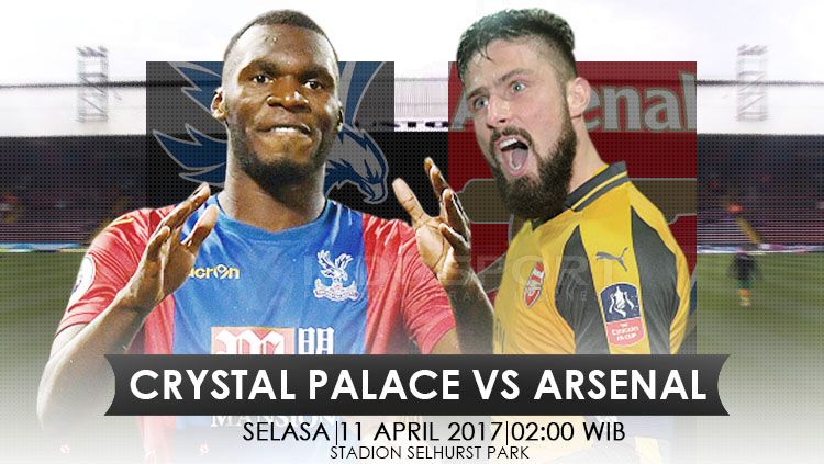 Crystal Palace menghadapi Arsenal dalam pekan ke-32 Liga Primer Inggris 2016/17. Copyright: &copy; Grafis: Eli Suhaeli/INDOSPORT/Getty Images