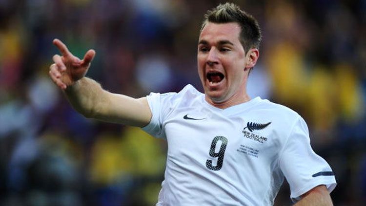 Selebrasi Shane Smeltz usai membobol gawang Italia pada laga Piala Dunia Afrika 2010. Copyright: &copy; Mike Hewitt - FIFA/FIFA via Getty Images
