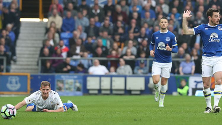 Everton sudahi keberingasan Leicester di Goodison Park. Copyright: &copy; Rachel Holborn - CameraSport via Getty Images