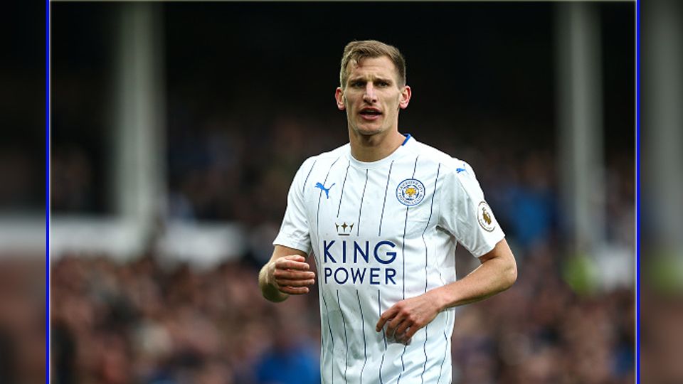 Marc Albrighton, gelandang serang Leicester City. Copyright: © Robbie Jay Barratt/GettyImages