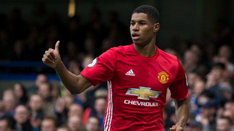 Raksasa Liga Inggris, Manchester United patut waspada. Pasalnya, keinginan Marcus Rashford untuk membela Real Madrid langsung direspons positif oleh Los Blancos. Copyright: © Craig Mercer - CameraSport via Getty Images