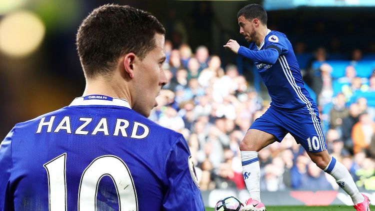 Pemain megabintang Chelsea, Eden Hazard. Copyright: © INDOSPORT/Kieran Galvin/NurPhoto via Getty Images