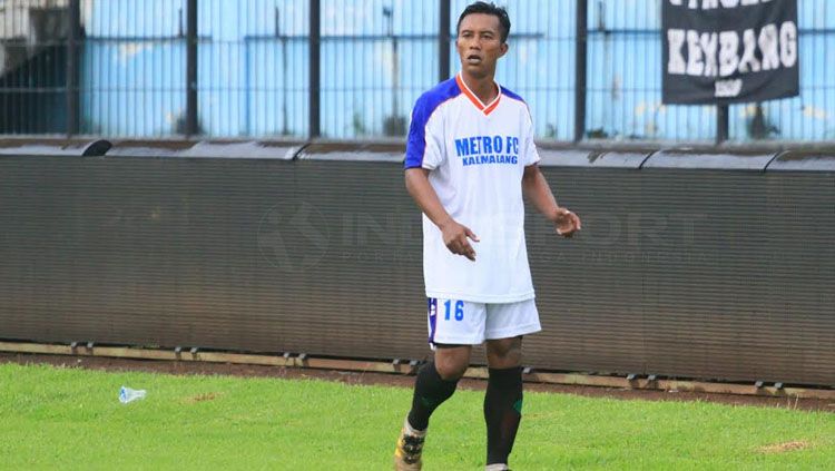 Hermawan pemain Persekam Metro FC. Copyright: © Ian Setiawan/INDOSPORT