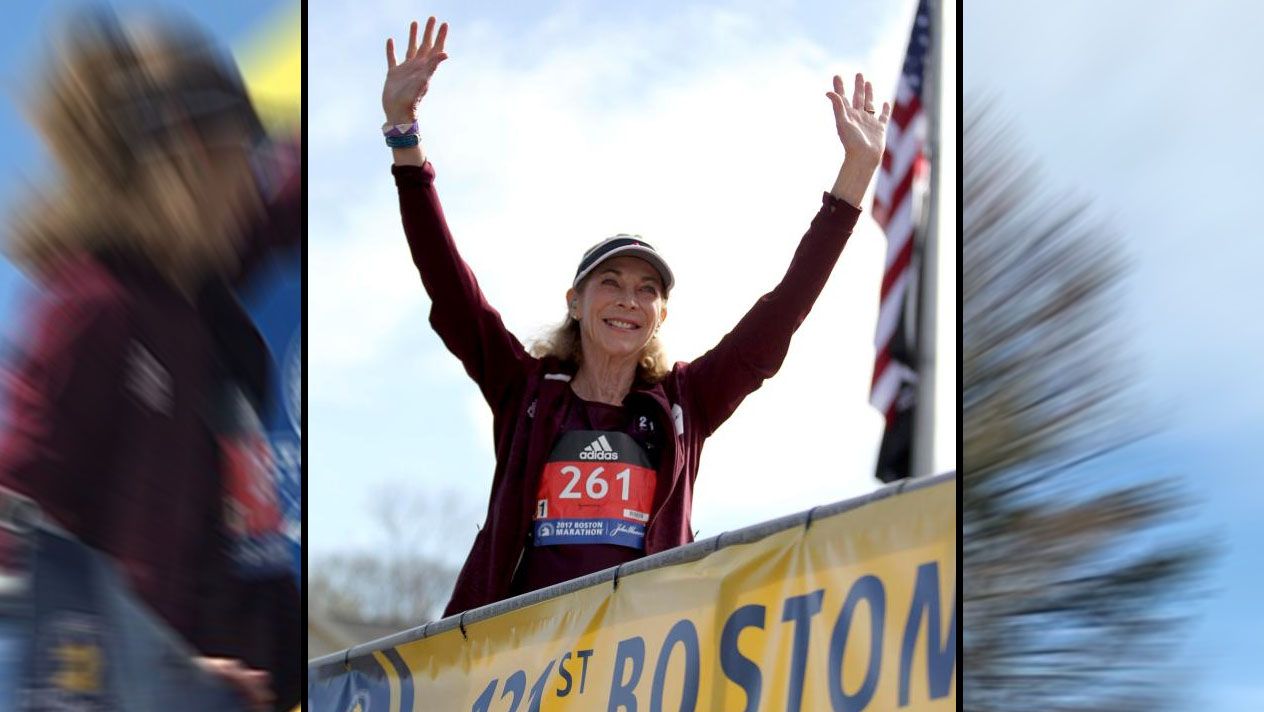 Kathrine Switzer, seorang pelari maraton asal Amerika Serikat. Copyright: © thesun.co.uk/ap/associated press