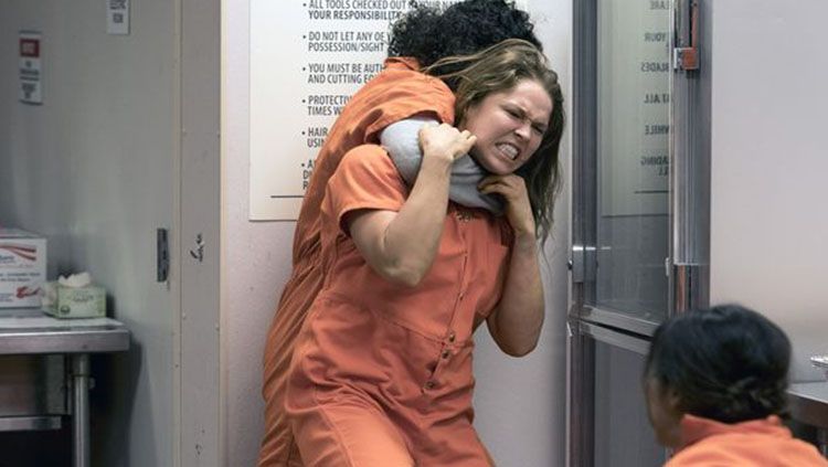Aksi Ronda Rousey saat berakting. Copyright: &copy; NBCUniversal