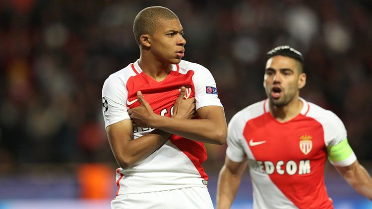 Bintang AS Monaco, Kylian Mbappe. Copyright: © Twitter @SquawkaNews