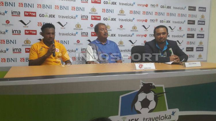 Perseru Serui mengakui motivasi karena kekalahan di kandang menjadi bekal hasil imbang di kandang Madura United. Copyright: &copy; Zainal Hasan/INDOSPORT