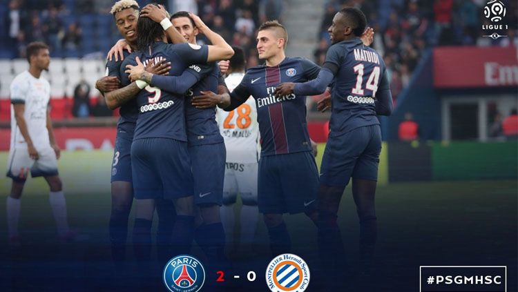 Paris Saint -Germain vs Montpellier. Copyright: © Twitter @PSG_inside