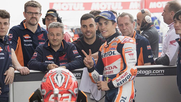 Pembalap Repsol Honda, Marc Marquez. Copyright: &copy; Mirco Lazzari gp/Getty Images