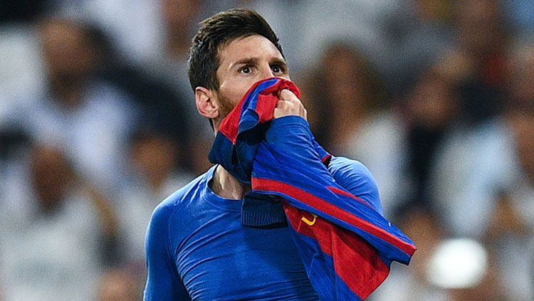 Lionel Messi pernah menolak Real Madrid sebanyak tiga kali. Copyright: © David Ramos/Getty Images