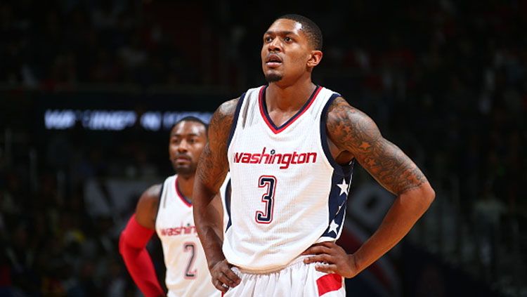 Penggawa Washington Wizards, Bradley Beal. Copyright: © Ned Dishman/NBAE via Getty Images