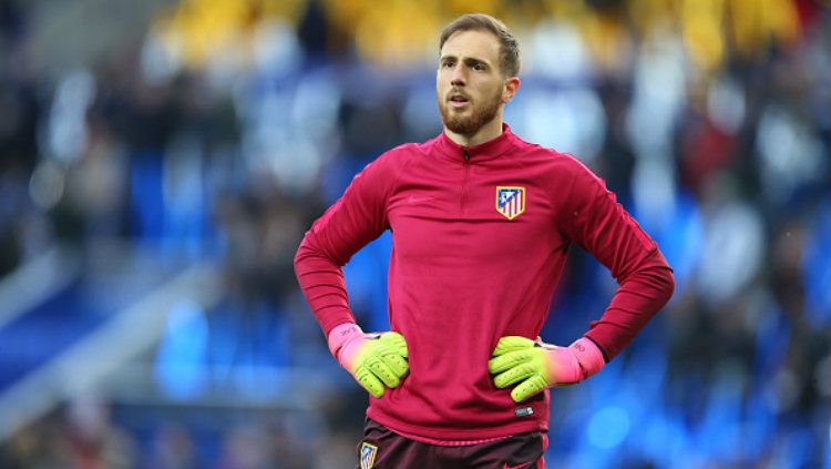 Kiper utama Atletico Madrid, Jan Oblak. Copyright: © Catherine Ivill - AMA/Getty Images