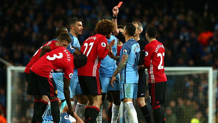 Manchester City vs Manchester United Copyright: © AMA/Getty Images