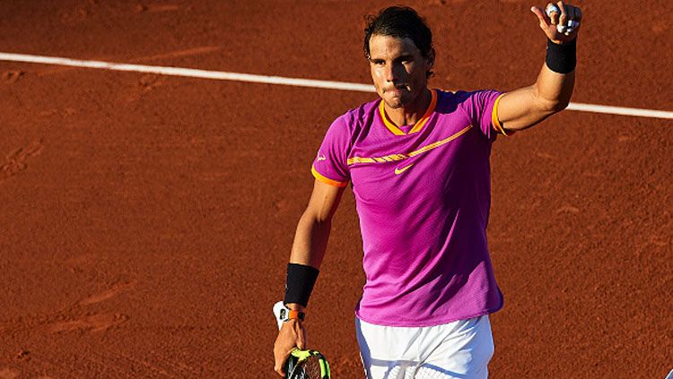 Rafael Nadal terpaksa menunda penampilannya di babak pertama Madrid Open 2017. Copyright: © Fotopress/Getty Images