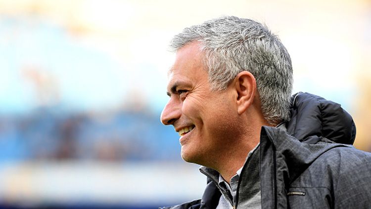 Pelatih Manchester United, Jose Mourinho. Copyright: © Laurence Griffiths/Getty Images