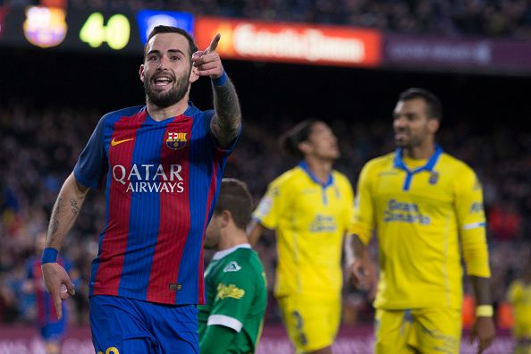 Bek sayap Barcelona, Aleix Vidal. Copyright: © Miquel Llop/NurPhoto via Getty Images