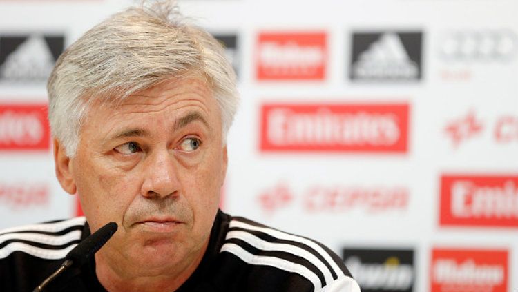 Carlo Ancelotti. Copyright: © Helios de la Rubia/Real Madrid via Getty Images