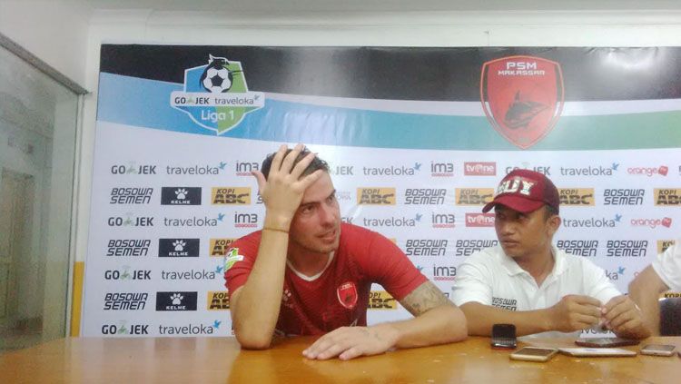 Marquee player PSM Makassar, Wiljan Pluim. Copyright: © Muhammad Nur Basri/INDOSPORT