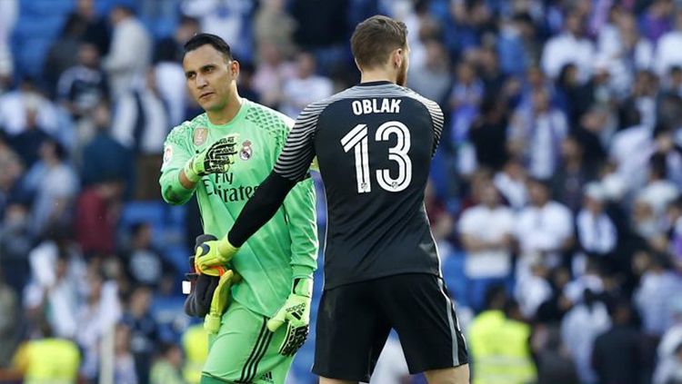 Keylor Navas dan Jan Oblak. Copyright: © squawka