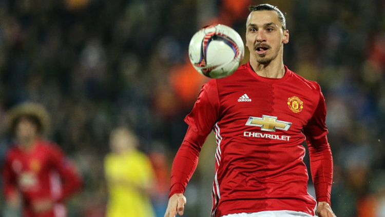 Striker andalan Manchester United, Zlatan Ibrahimovic. Copyright: &copy; Igor Russak/NurPhoto via Getty Images