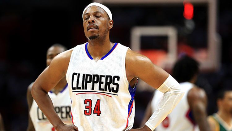 Bintang veteran Los Angeles Clippers, Paul Pierce. Copyright: © Sean M. Haffey/Getty Images