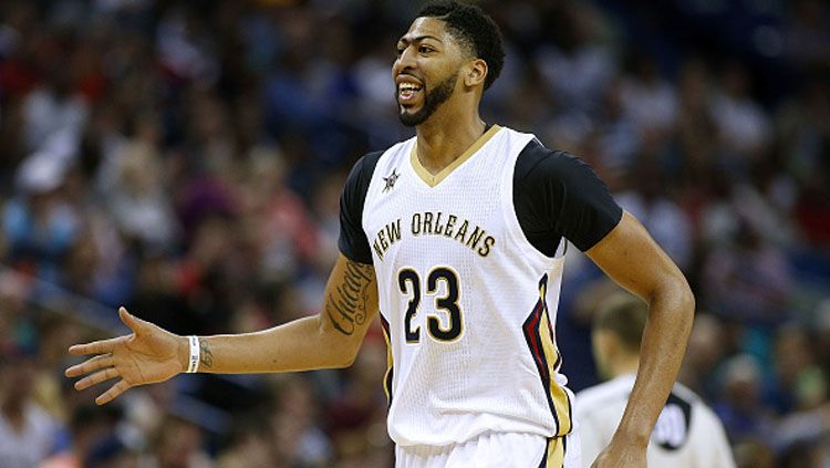 Bintang muda New Orleans Pelicans, Anthony Davis . Copyright: © Jonathan Bachman/Getty Images