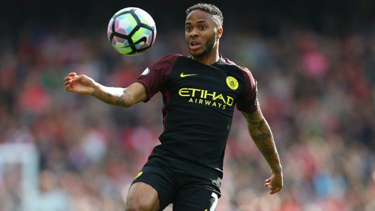 Gelandang andalan Manchester City, Raheem Sterling. Copyright: © Catherine Ivill - AMA/Getty Images