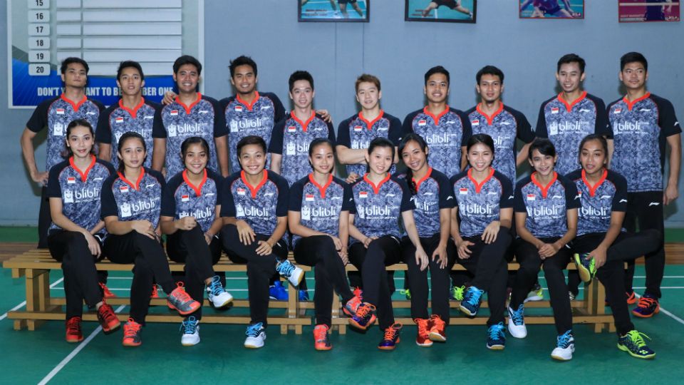 Tim Piala Sudirman Indonesia 2017. Copyright: &copy; Humas PBSI