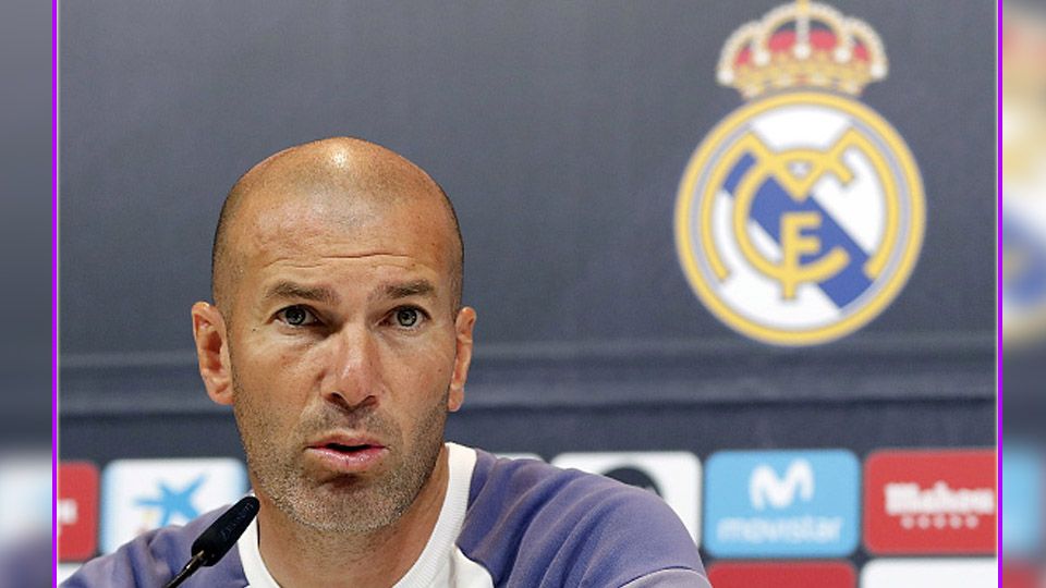 Zinedine Zidane, pelatih Real Madrid. Copyright: © Angel Martinez/GettyImages