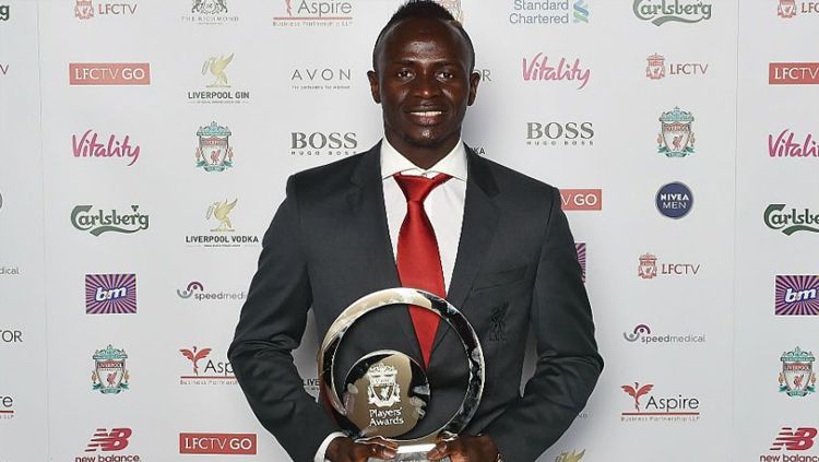 Sadio Mane sabet penghargaan pemain Liverpool terbaik. Copyright: &copy; liverpoolfc.com