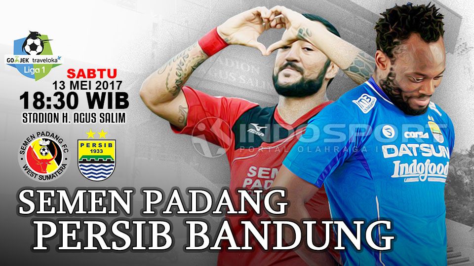 Prediksi Semen Padang vs Persib Bandung. Copyright: © Grafis: Eli Suhaeli/INDOSPORT/Go-Jek Traveloka L1