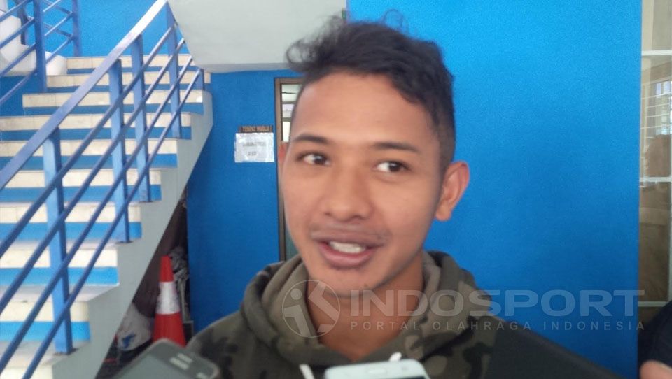 Gian Zola Nasrullah, gelandang muda Persib Bandung. Copyright: © Muhammad Ginanjar/Indosport