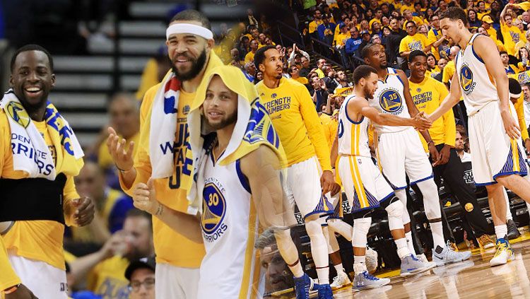 Golden State Warriors berhasil menang atas San Antonio Spurs di game kedua. Copyright: © INDOSPORT/Getty Images