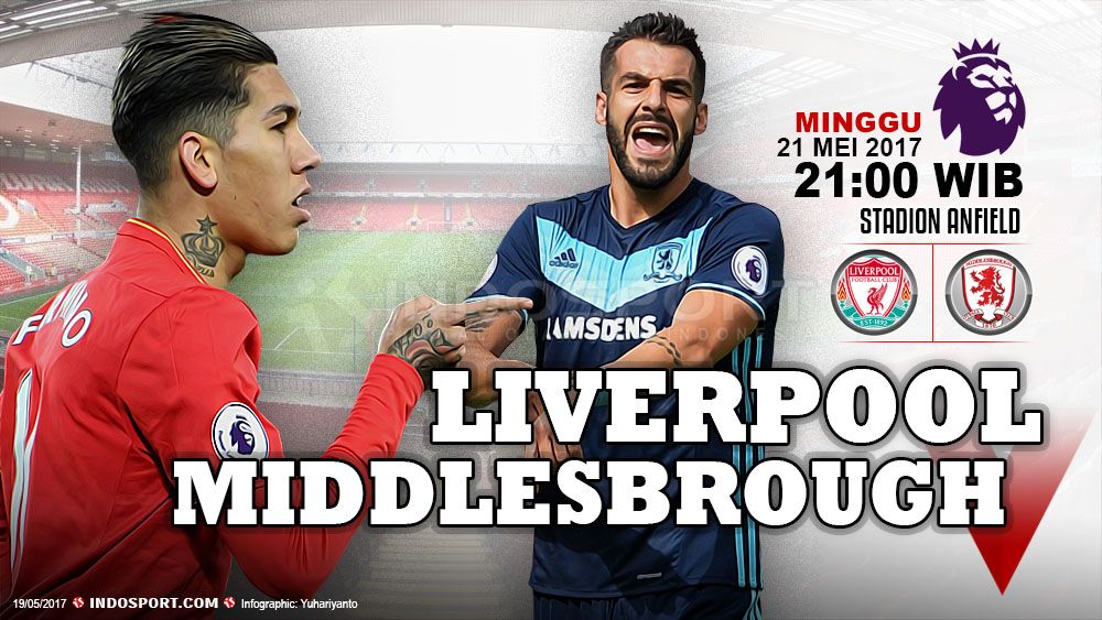 Liverpool vs Middlesbrough. Copyright: © Grafis:Yanto/Indosport/Getty Images