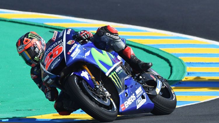 Maverick Vinales saat menjalani sesi kualifikasi MotoGP Prancis. Copyright: © JEAN-FRANCOIS MONIER via Getty Images