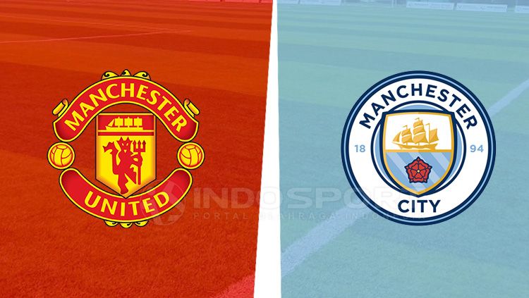 Logo Manchester City vs Manchester United. Copyright: © Grafis: Eli Suhaeli/INDOSPORT