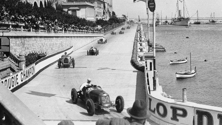 Suasana GP Monaco di tahun 1931. Copyright: © The Sun
