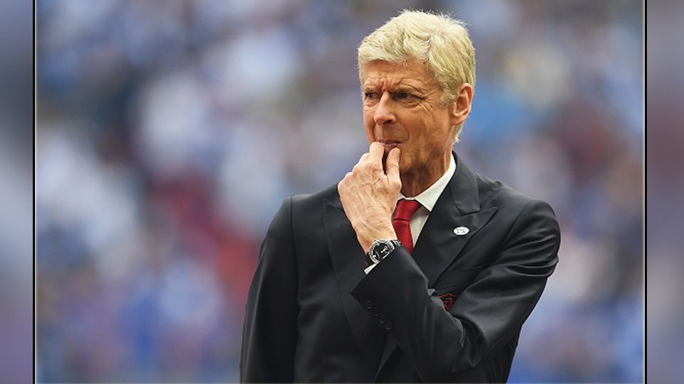 Pelatih Arsenal, Arsene Wenger. Copyright: © Laurence Griffiths/Getty Images