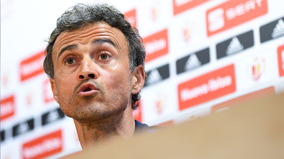 Kemenangan besar tujuh gol tanpa balas yang didapat Luis Enrique di fase grup Piala Dunia 2022 antara Spanyol vs Kosta Rika (23/11/22) tidak membuatnya jemawa. Copyright: © David Ramos/Getty Images