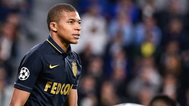 Bintang AS Monaco, Kylian Mbappe. Copyright: © Giuseppe Maffia/NurPhoto via Getty Images