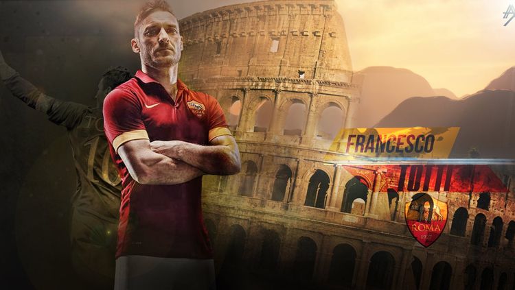 Legenda AS Roma, Francesco Totti dinyatakan positif Covid-19 bersama sang istri usai menunjukkan gejala berupa demam dan lemas. Copyright: © Twitter@ASroma