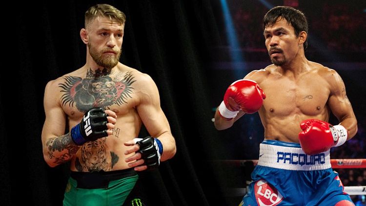 Manny Pacquiao dan Conor McGregor. Copyright: © Daily Mail